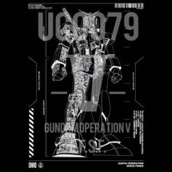 Mobile Suit Gundam: Operation V RX 78 2 Gundam T-Shirt Black L