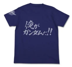 Mobile Suit Gundam 00 Ore ga Gundam da!! T-shirt Night Blue L