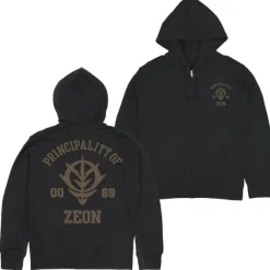 Mobile Suit Gundam: Principality Of Zeon Zip Hoodie Ver2.0 / Black-M