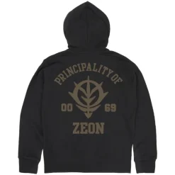Mobile Suit Gundam: Principality Of Zeon Zip Hoodie Ver2.0 / Black-XXL