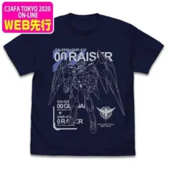 Mobile Suit Gundam 00: 00 Raiser T-shirt Navy L
