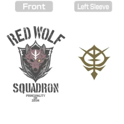 Mobile Suit Gundam: Requiem of Vengeance: Red Wolf Team T-Shirt / WHITE-M