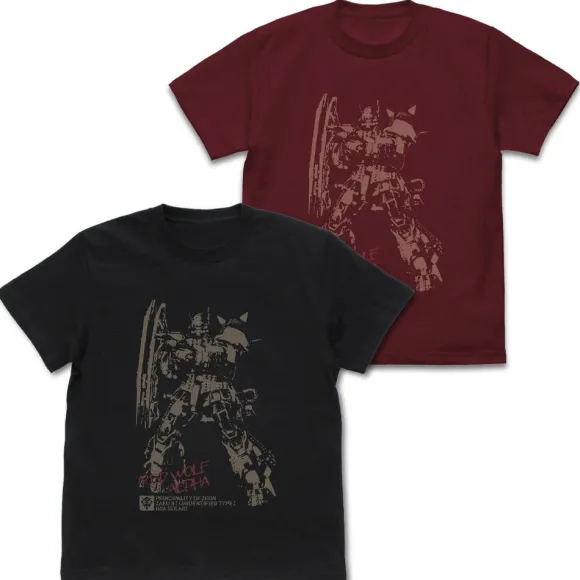 Mobile Suit Gundam: Requiem of Vengeance: Unidentified Zaku II Solari Unit T-Shirt / BURGUNDY-M