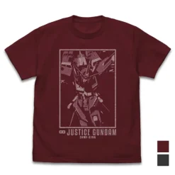 Mobile Suit Gundam Seed Destiny: Infinite Justice Gundam T-Shirt / Burgundy-L