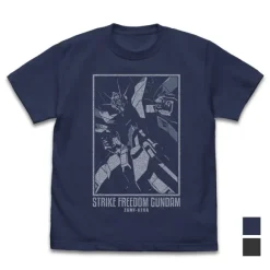 Mobile Suit Gundam Seed Destiny: Strike Freedom Gundam T-Shirt / Indigo-XL