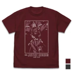Mobile Suit Gundam SEED DESTINY: Infinite Justice Gundam T-shirt Burgundy S