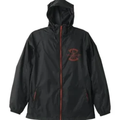 Mobile Suit Gundam SEED: Z.A.F.T Hooded Windbreaker / Black x Red - XL