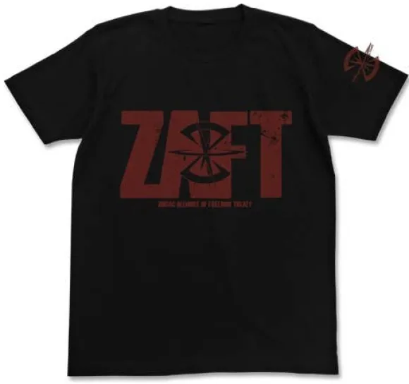 Mobile Suit Gundam SEED: Z.A.F.T Logo T-shirt / Black - XL