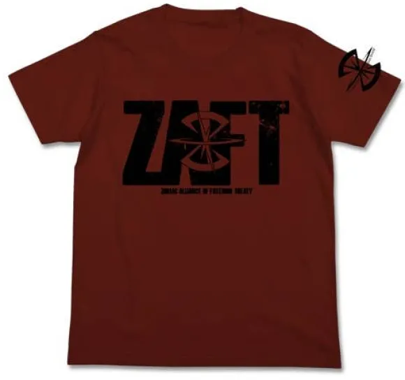 Mobile Suit Gundam SEED: Z.A.F.T Logo T-shirt / Burgundy - XL