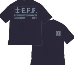 Mobile Suit Gundam: The 08th MS Team Big Silhouette T-shirt Navy L