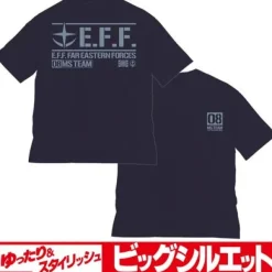 Mobile Suit Gundam: The 08th MS Team Big Silhouette T-shirt Navy L