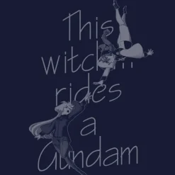Mobile Suit Gundam The Witch From Mercury: Suletta & Miorine T-shirt NAVY L