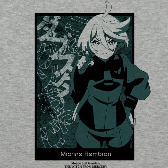 Mobile Suit Gundam The Witch From Mercury: Miorine You Hypocritical Loser of a Father T-shirt MIX GRAY S
