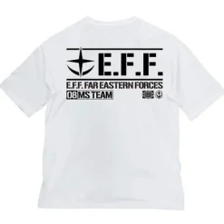 Mobile Suit Gundam 08th MS Platoon: 08th MS Platoon Big Silhouette T-Shirt / White-XL