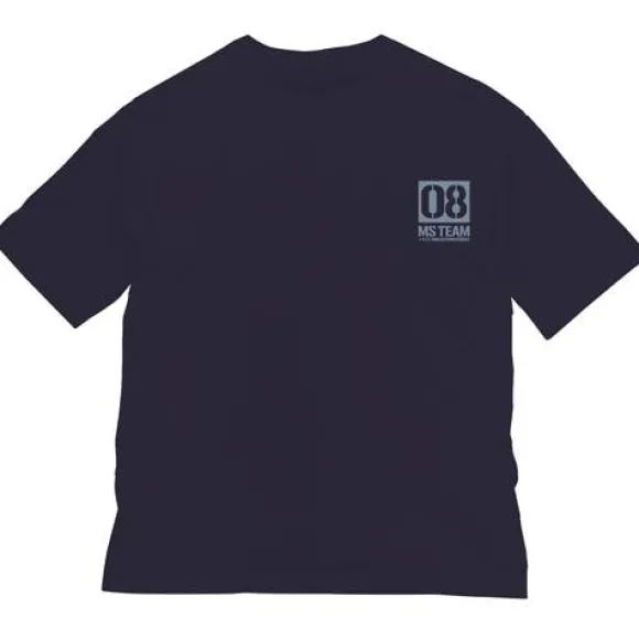 Mobile Suit Gundam 08th MS Platoon: 08th MS Platoon Big Silhouette T-Shirt / Navy-L