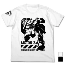 Mobile Suit Gundam Thunderbolt: Thunderbolt Version Zaku T-Shirt / White-XL