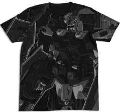 Mobile Suit Gundam Thunderbolt Full Armor Gundam All Print T-shirt Black S