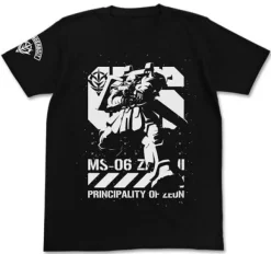 Mobile Suit Gundam Thunderbolt Thunderbolt Version Zaku T-shirt Black XL