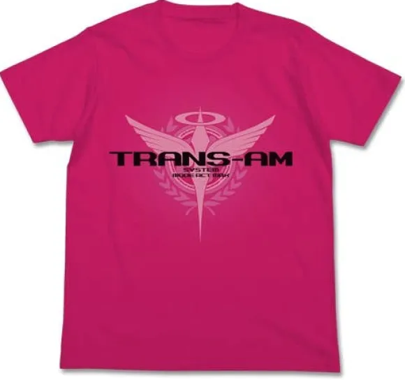 Mobile Suit Gundam 00 Trans-Am T-shirt Tropical Pink L
