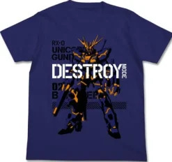 Mobile Suit Gundam UC: Banshee Destroy Mode T-Shirt: Night Blue-M