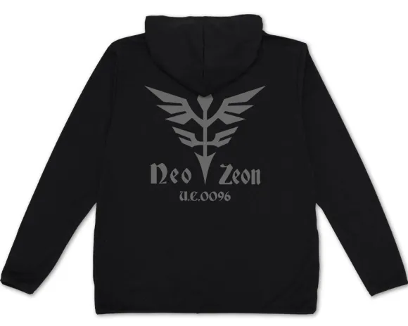Mobile Suit Gundam UC: Neo Zeon Thin Dry Hoodie BLACK XL