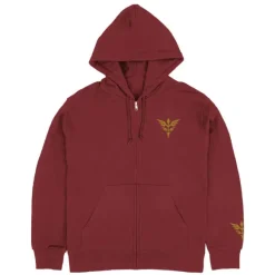 Mobile Suit Gundam Uc (Unicorn): Neo Zeon U.C.0096 Zip Hoodie / Burgundy-M