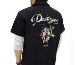 Mobile Suit Gundam Unicorn: Unicorn Gundam Embroidery Work Shirt / Black - XL