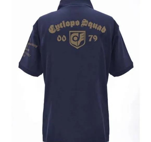 Mobile Suit Gundam 0080: War in the Pocket: Cyclops Team Polo Shirt : Navy-S