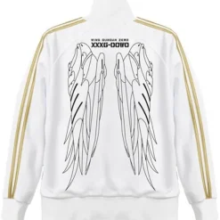 Mobile Suit Gundam Wing W Gundam Zero Jersey White x Gold XL