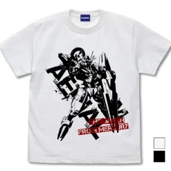 Mobile Suit Gundam Witch Of Mercury: Gundam Aerial T-Shirt / White-L
