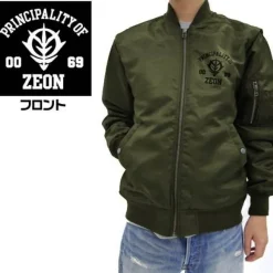 Mobile Suit Gundam: Zeon Army MA-1 Jacket: Moss - L
