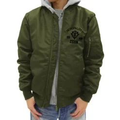 Mobile Suit Gundam: Zeon Army MA-1 Jacket: Moss - L