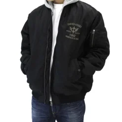 Mobile Suit Gundam: Zeon Assault Mobile Army MA-1 Jacket Black M