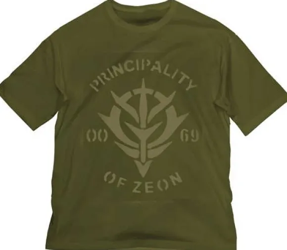 Mobile Suit Gundam: Zeon Big Silhouette T-Shirt Moss L