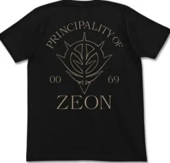 Mobile Suit Gundam: Zeon Dry T-Shirt: Black-XL