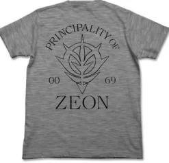 Mobile Suit Gundam: Zeon Dry T-Shirt: Heather Gray-L