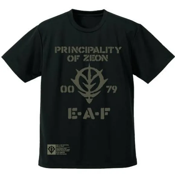 Mobile Suit Gundam: Zeon Earth Attack Force Dry T-shirt: Black - M