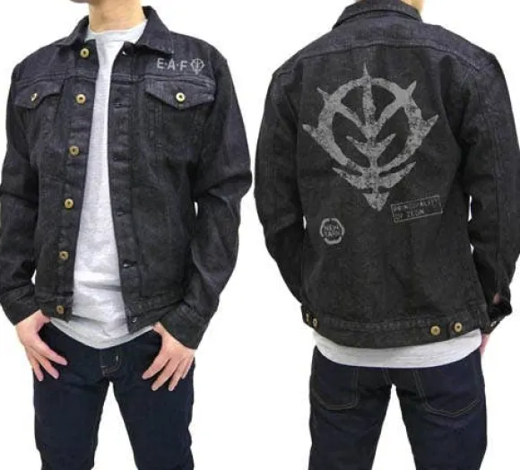 Mobile Suit Gundam: Zeon Earth Attack Force Jean Jacket: Black - M