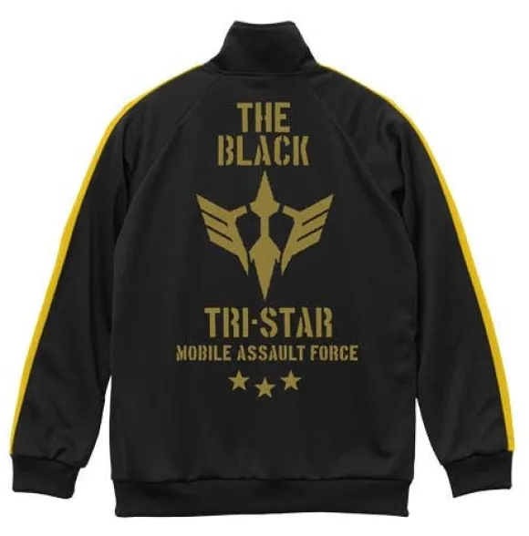 Mobile Suit Gundam: Zeon Mobility Assault Force The Black Tri-Star Jersey: Black x Yellow - L