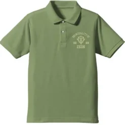 Mobile Suit Gundam Zeon Polo Shirt : Green Tea-L
