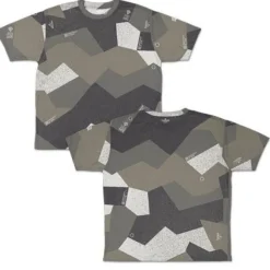 Mobile Suit Gundam: Zeon Splinter Camouflage Double-sided Full Graphic T-shirt: M