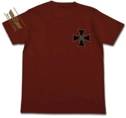Mobile Suit Gundam: Zeon Victoria Cross T-shirt / Burgundy - L