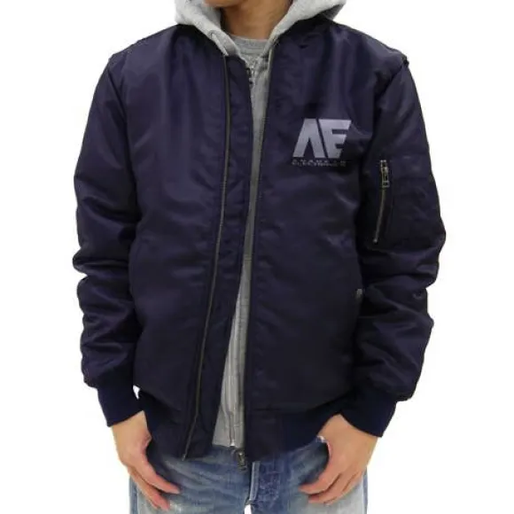 Mobile Suit Zeta Gundam: Anaheim Electronics MA-1 Jacket: Navy - XL