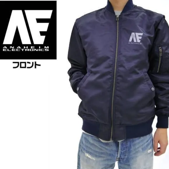 Mobile Suit Zeta Gundam: Anaheim Electronics MA-1 Jacket: Navy - S