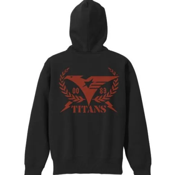 Mobile Suit Zeta Gundam: Titans Zip Parka / Black x Red - XL
