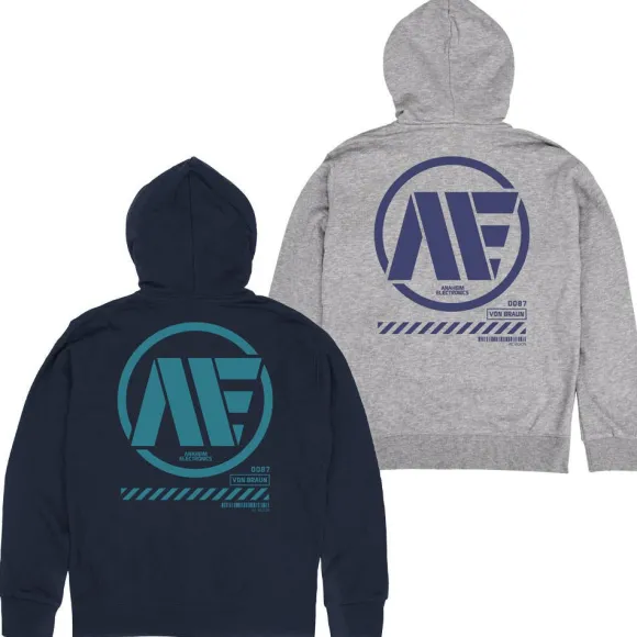Mobile Suit Z Gundam: Anaheim Electronics Zip Hoodie / Navy-XXL