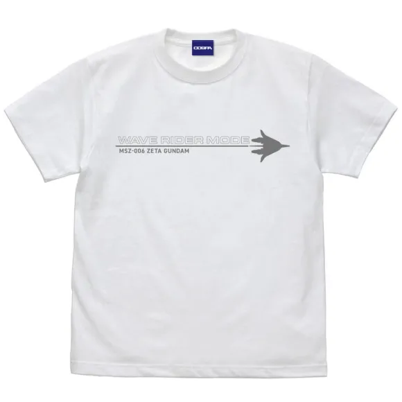 Mobile Suit Z Gundam: Original Waverider T-Shirt / White-M