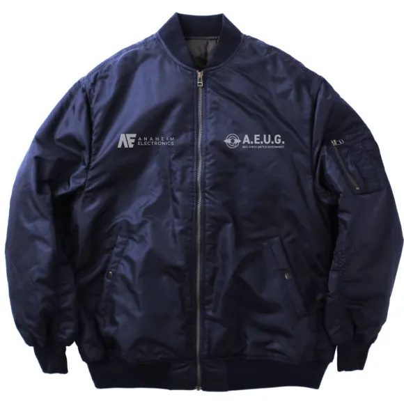 Mobile Suit Z Gundam: Original Waverider Ma-1 Jacket / Navy-M