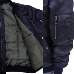 Mobile Suit Z Gundam: Original Waverider Ma-1 Jacket / Navy-L