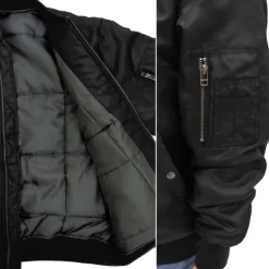 Mobile Suit Z Gundam: Original Waverider Ma-1 Jacket / Black-Xl